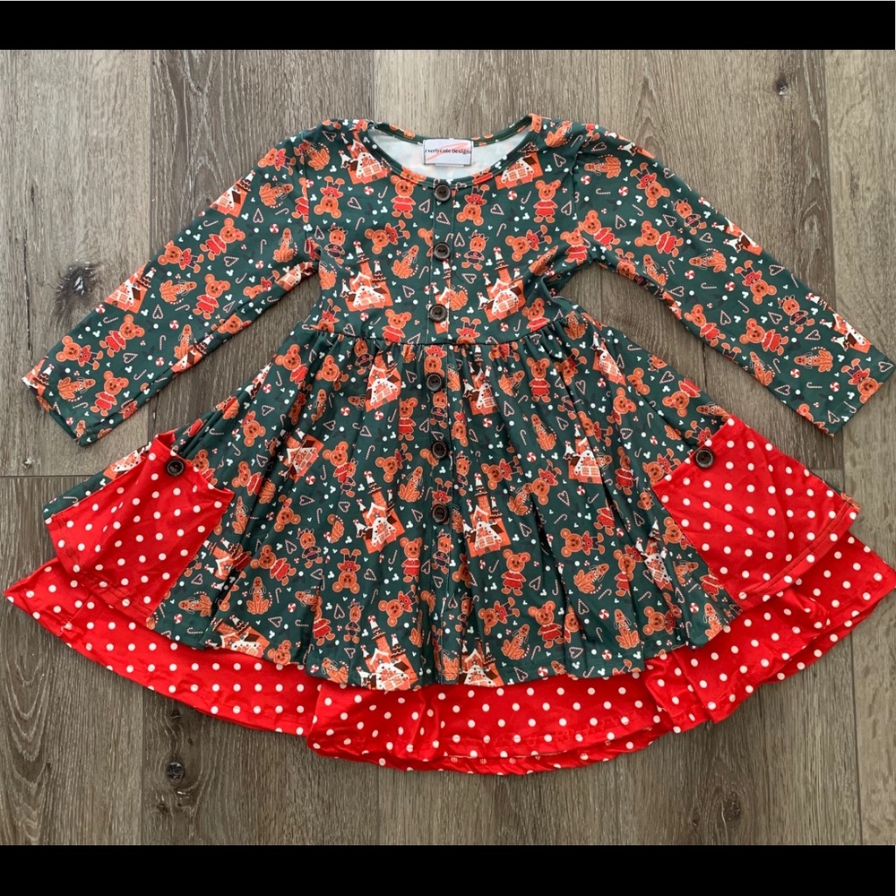 Disney Gingerbread Pocketed twirl dress